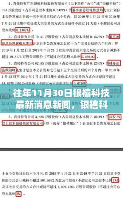 银禧科技历年11月30日最新消息新闻深度探析与观点阐述