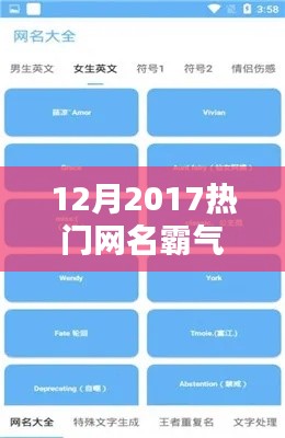 热门网名霸气风格制作指南,从初学者到进阶用户的霸气网名生成攻略(2017年12月版)