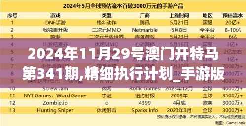 2024年11月29号澳门开特马第341期,精细执行计划_手游版8.792