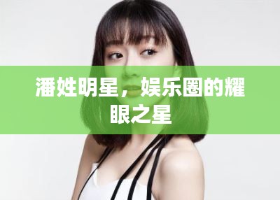 潘姓明星,娱乐圈的耀眼之星