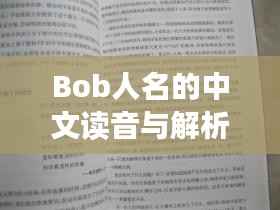 Bob人名的中文读音与解析，探寻名字的奥秘