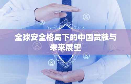 全球安全格局下的中国贡献与未来展望